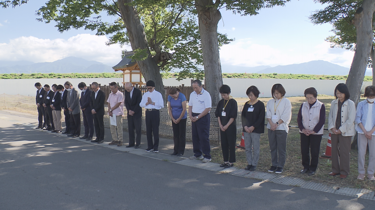 千曲川の堤防決壊から5年　犠牲者を悼み黙とう「明るく前向きな地域に」【長野・長野市】