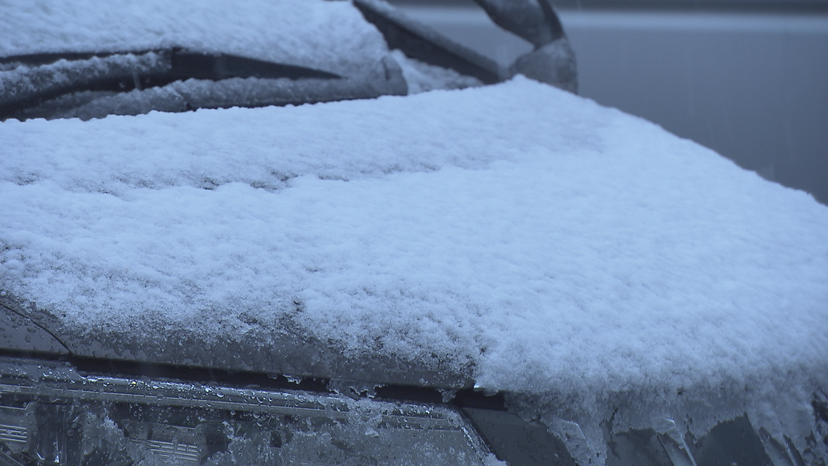 北部中心に雪の朝 長野市内でも大粒の雪 上田市菅平24センチ 大町22