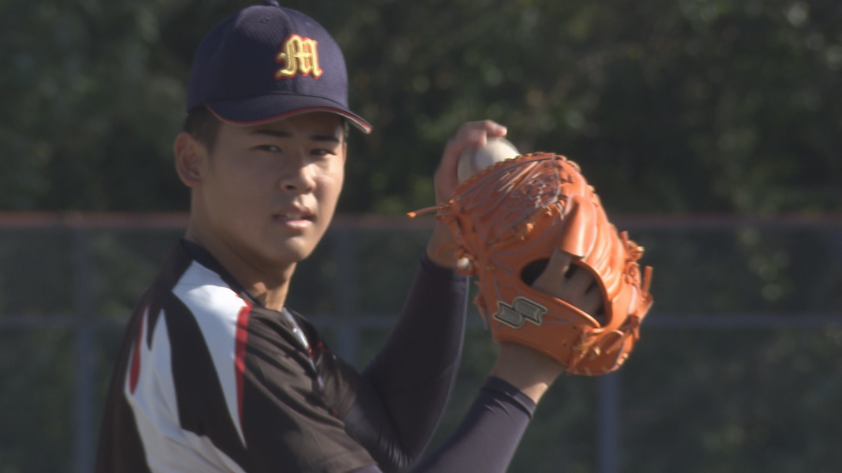 23日ドラフト会議】須坂市出身プロ注目の左腕 江藤蓮選手 最速145キロ