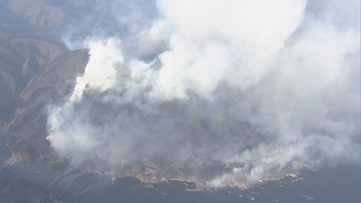 【延焼中】大船渡山火事　延焼範囲約637ヘクタールに（26日午後5時現在）