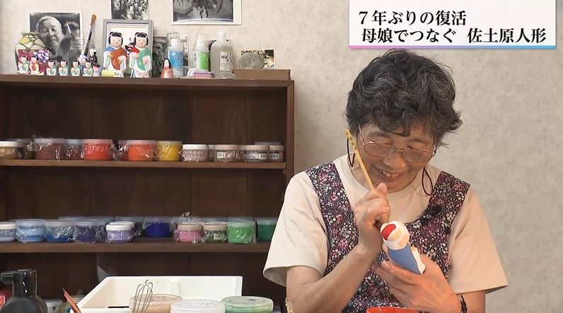 85歳で再始動！夫が残した素焼きの伝統工芸品「佐土原人形」に命を