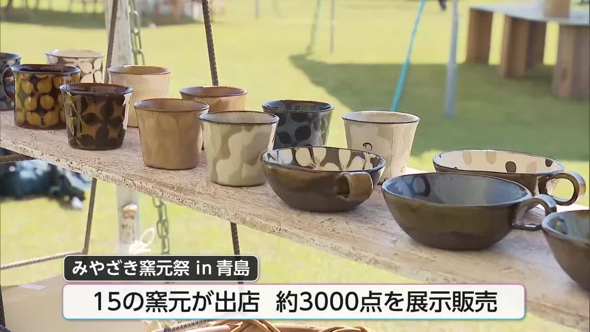 県内外から15の窯元が出店　「みやざきの窯元祭in青島」始まる