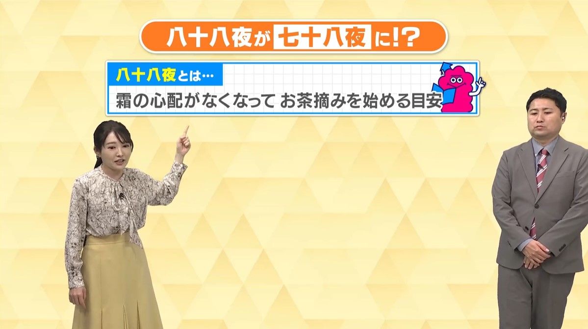 3月の暖かさで茶摘みの時期に変化が…「八十八夜」が「七十八夜」に変わってきている!?