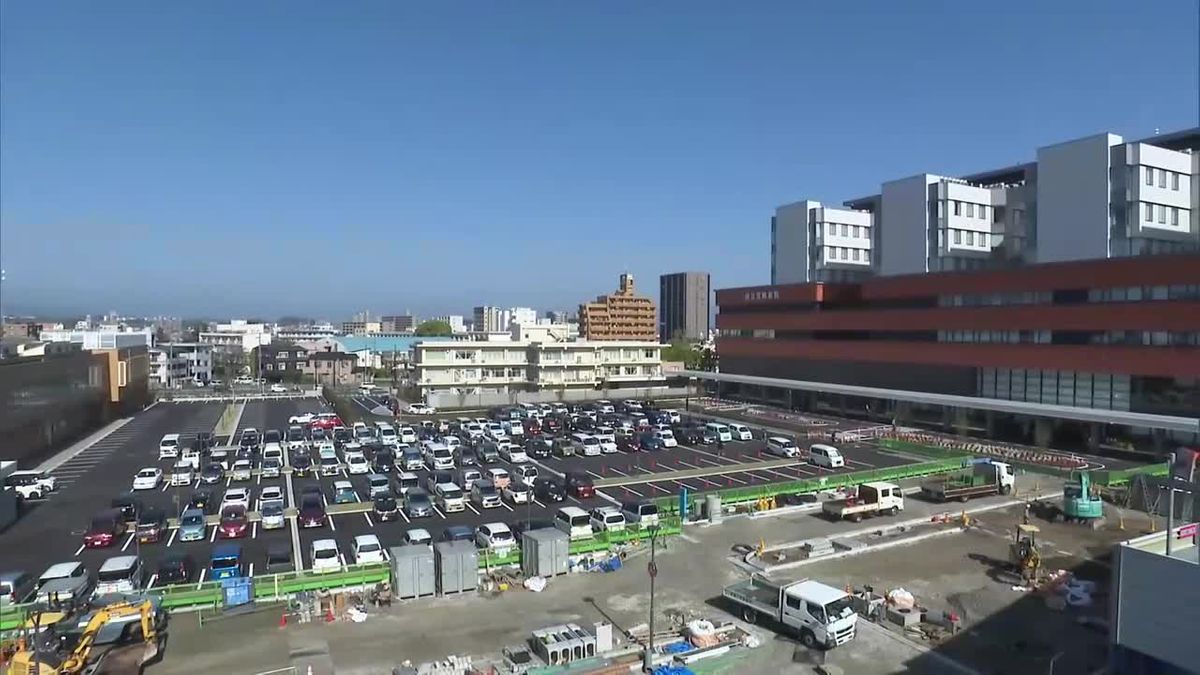 県立宮崎病院の駐車場変更で292台の平面駐車場が利用可能に　正面玄関に車をつけられ利便性も向上