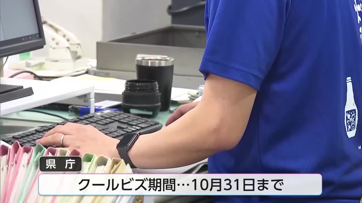 涼しく快適に仕事　クールビズスタート