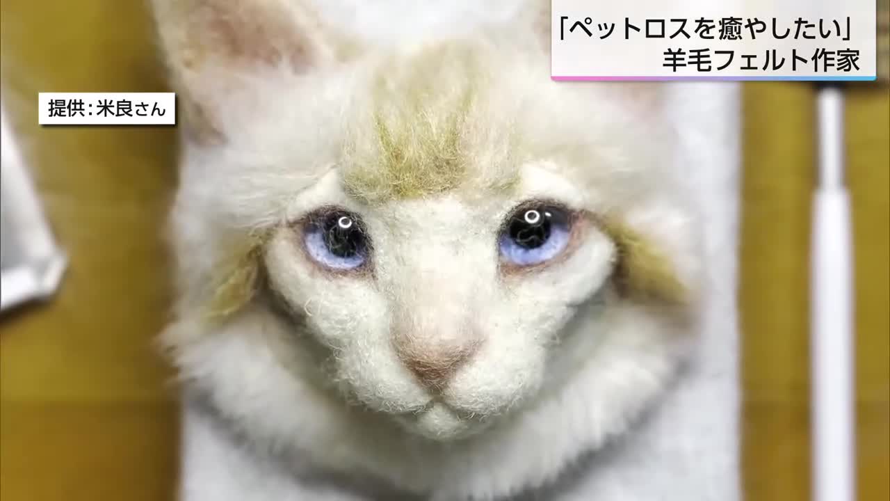 フェルト作家ポペットpoppetさん　　少年と猫 特集】亡きペットを思い出に残す羊毛フェルト作家（2026年6月1日掲載