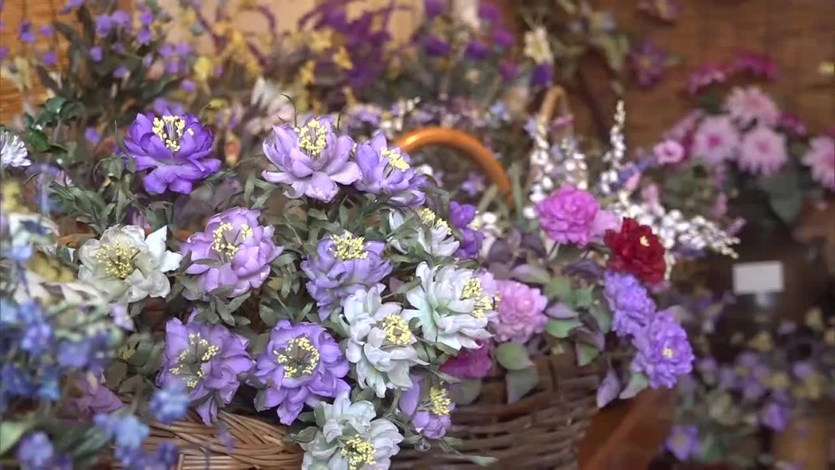 本物の花そっくり！日南市飫肥で布花展