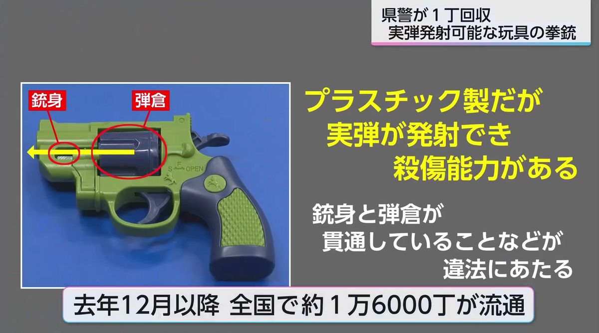 おもちゃの拳銃、実は実弾発射可能…全国1.6万丁流通、宮崎県警も1丁