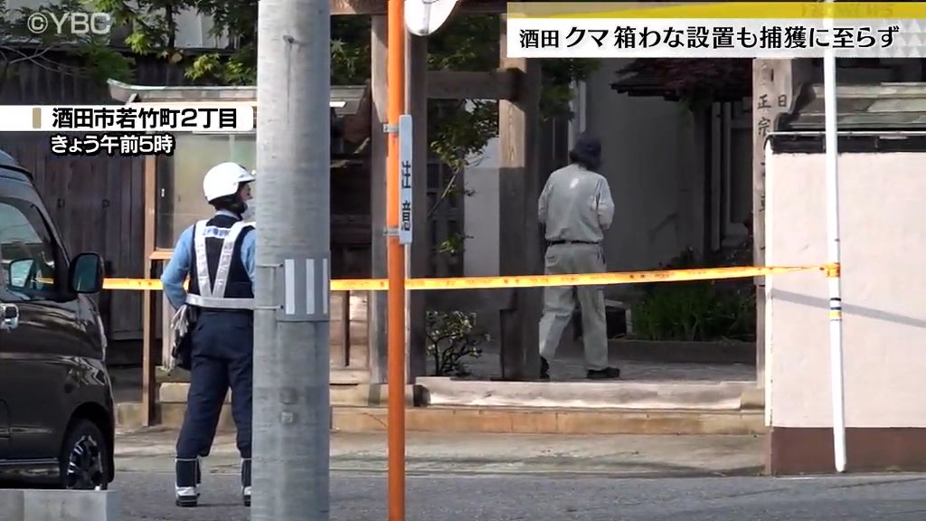 山形県酒田市の寺の本堂床下にで3日夜から居座るクマ 箱わな設置も捕獲に至らず