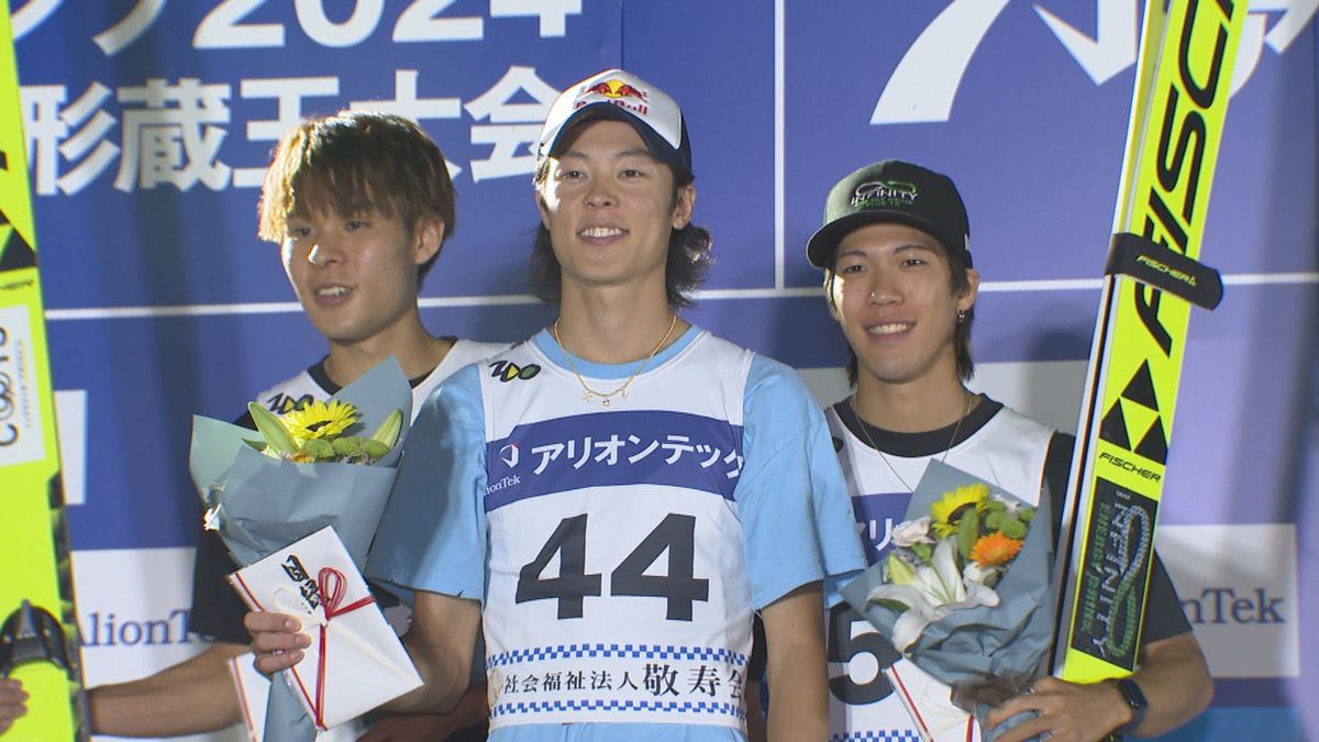 Ｋ点を大きく超える大ジャンプ　小林陵侑選手が3連覇　丸山希選手も連覇　サマージャンプ蔵王大会