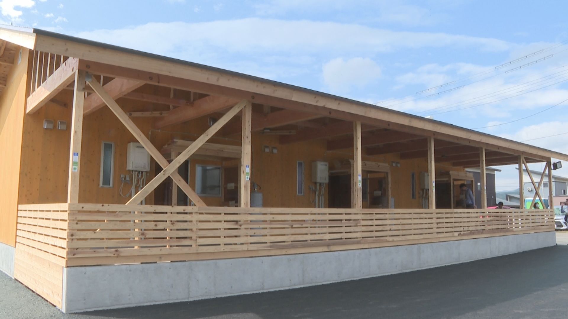 記録的大雨から2か月余り 鮭川村と戸沢村の応急仮設住宅が完成 風除室