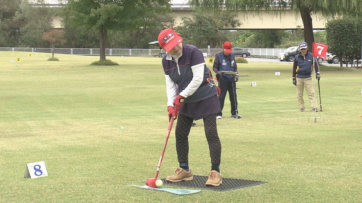 11月に100歳になる選手もはつらつプレー　中山町で「さわやかグラウンドゴルフ県大会」