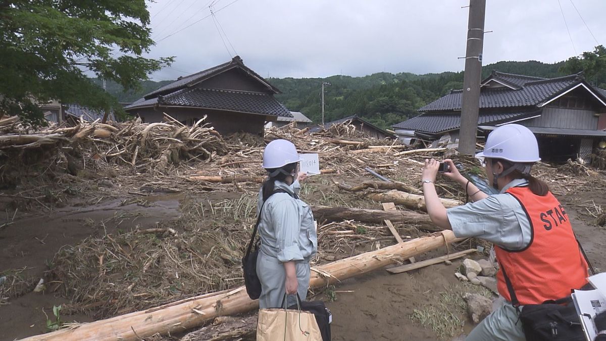 り災証明書の発行に向け酒田市で現地調査始まる　担当者「想定していたよりかなり深刻」