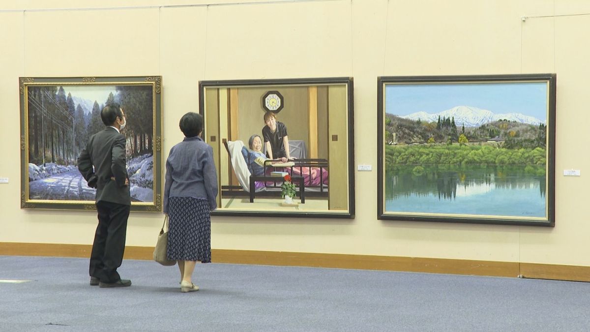 国内最大の公募展「日展」に入選した山形県内在住作家の展示会 今回は 