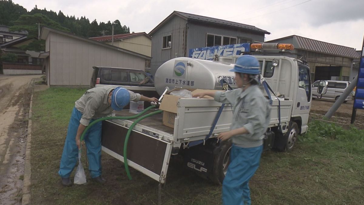 酒田市の断水5日現在250戸余り　市が全地区で8月中に復旧させる方針示す