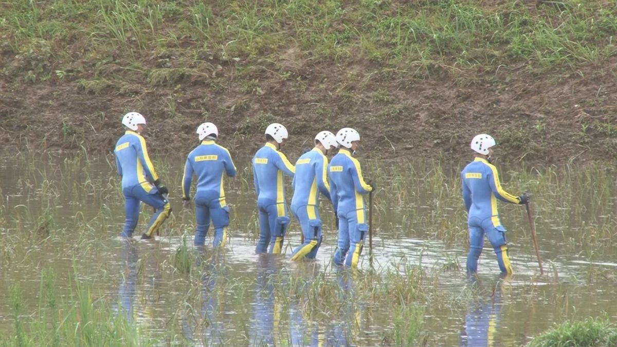 【速報】山形記録的大雨で男性1人が心肺停止で発見　男性巡査部長の行方不明現場で