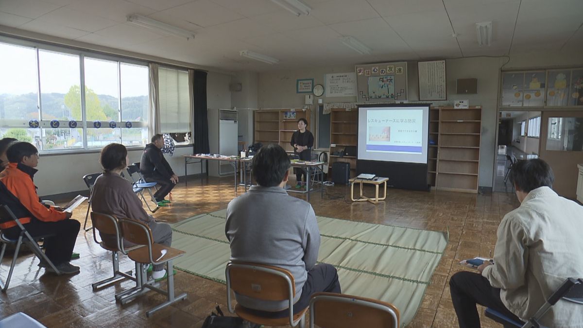 大雨に対する備えや避難所運営など災害への備え学ぶ　持続可能な社会づくりへ廃校活用し初イベント　山形・米沢市