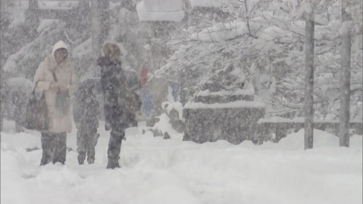米沢26センチ　山形7センチ　県内冬型強まる　21日にかけて断続的に雪