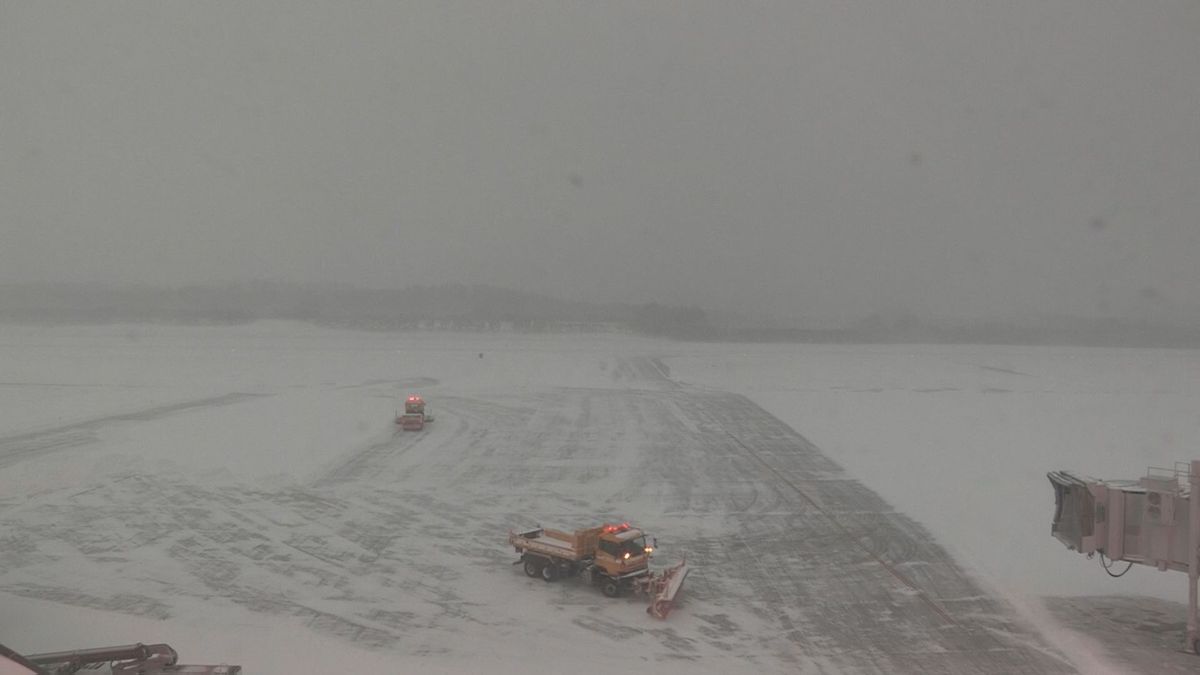 空の便に乱れも　山形県内8日にかけて大雪に注意・警戒　庄内の海上は6日夜遅くにかけ大しけの見込み