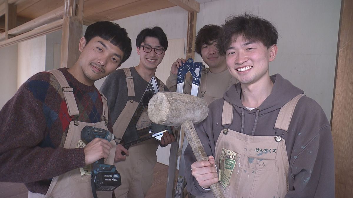 活気ある街づくり目指し…建築学ぶ大学生　空き家をリノベーションしシェアハウスづくり　山形・米沢市