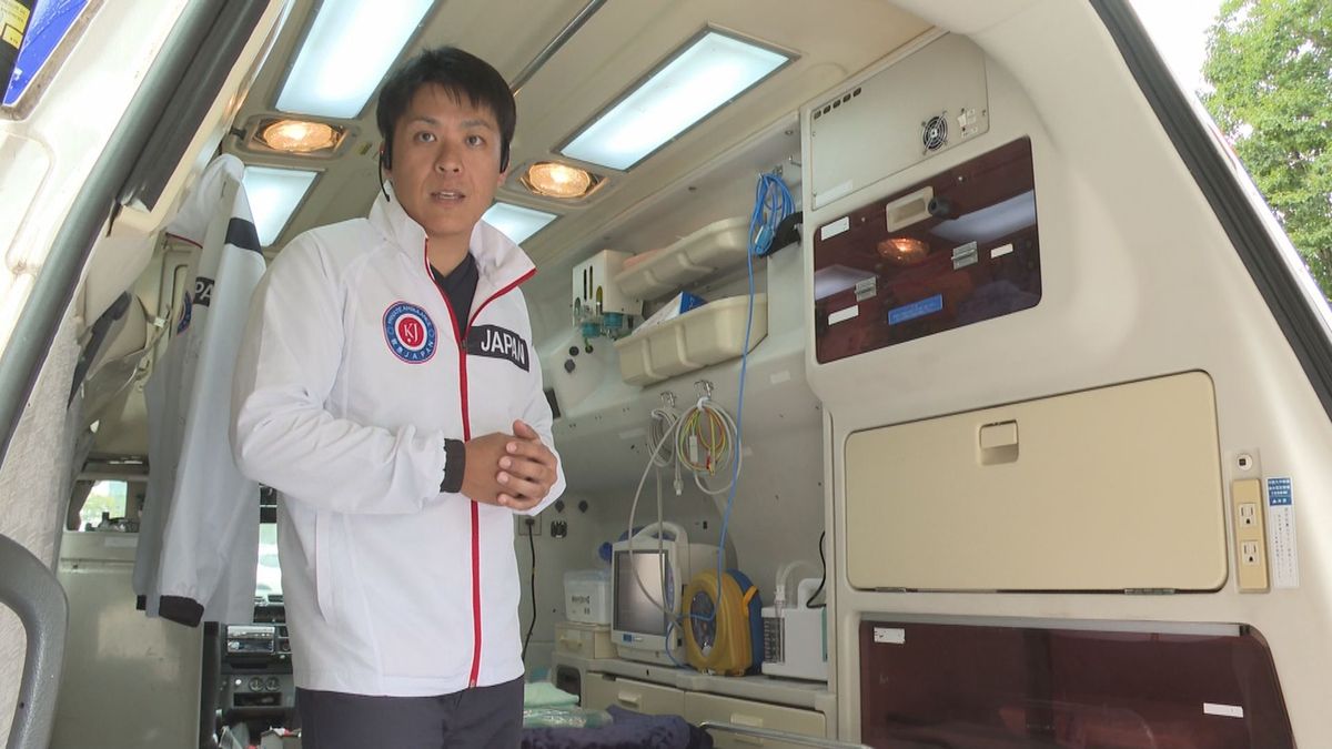 「消防本部をバックアップしたい」　山形県内初の民間救急車9月運用開始　車両を公開