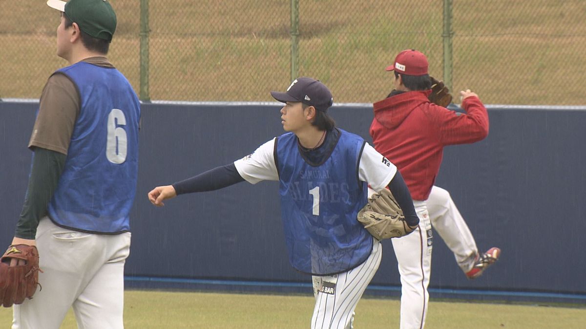 雨の中 テストに挑む