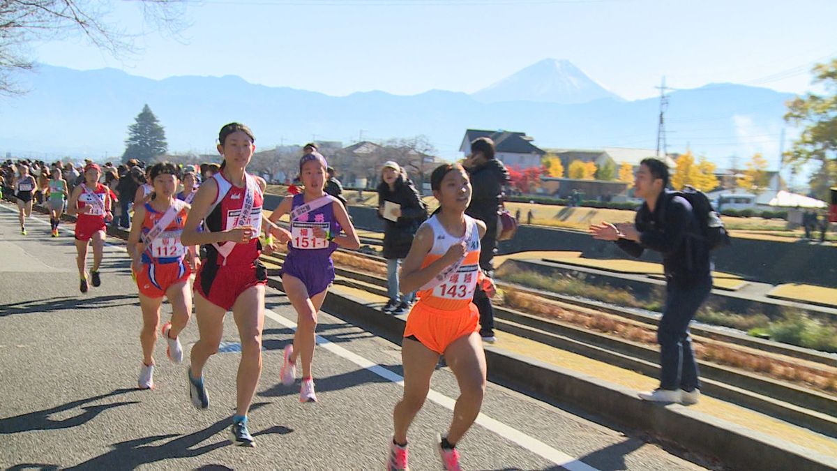 先頭集団に入る長澤選手