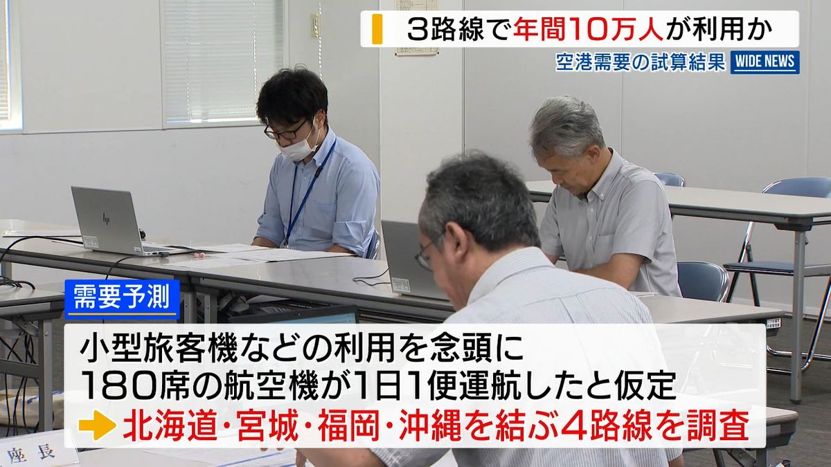 空港整備…3路線で「採算取れる」新千歳、福岡、那覇 “年間10万人超”見込めると試算 山梨