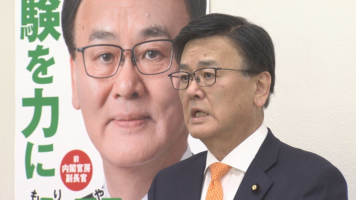 参院選山梨 自民・森屋氏が出馬会見 首相の商品券配布には「詳細分からず答えられない」