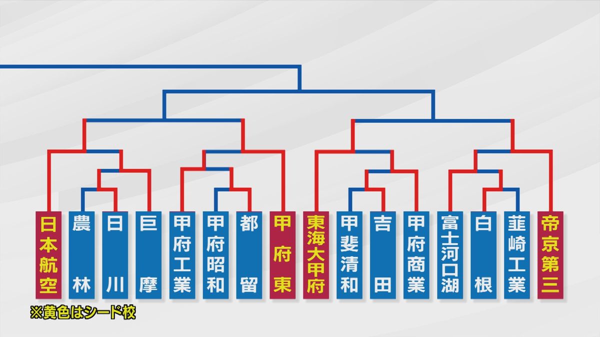 日本航空・甲府東・東海大甲府・帝京第三が8強へ