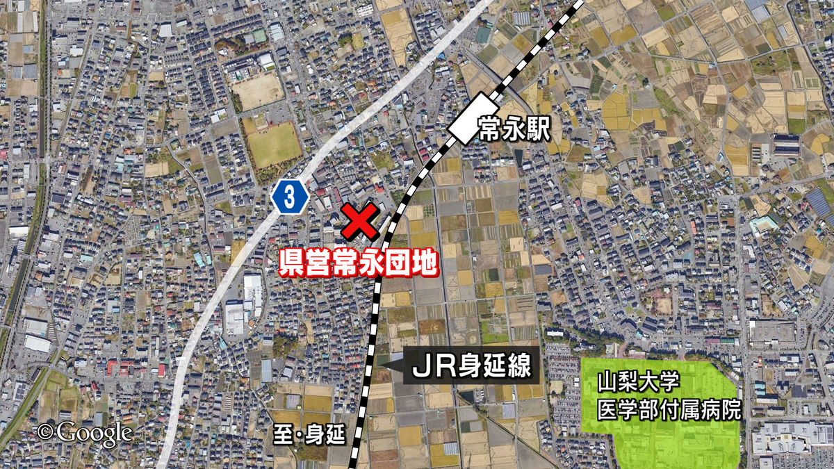 腹を刃物で刺され殺害か 県営団地で20代女性が死亡 交際相手の男に事情