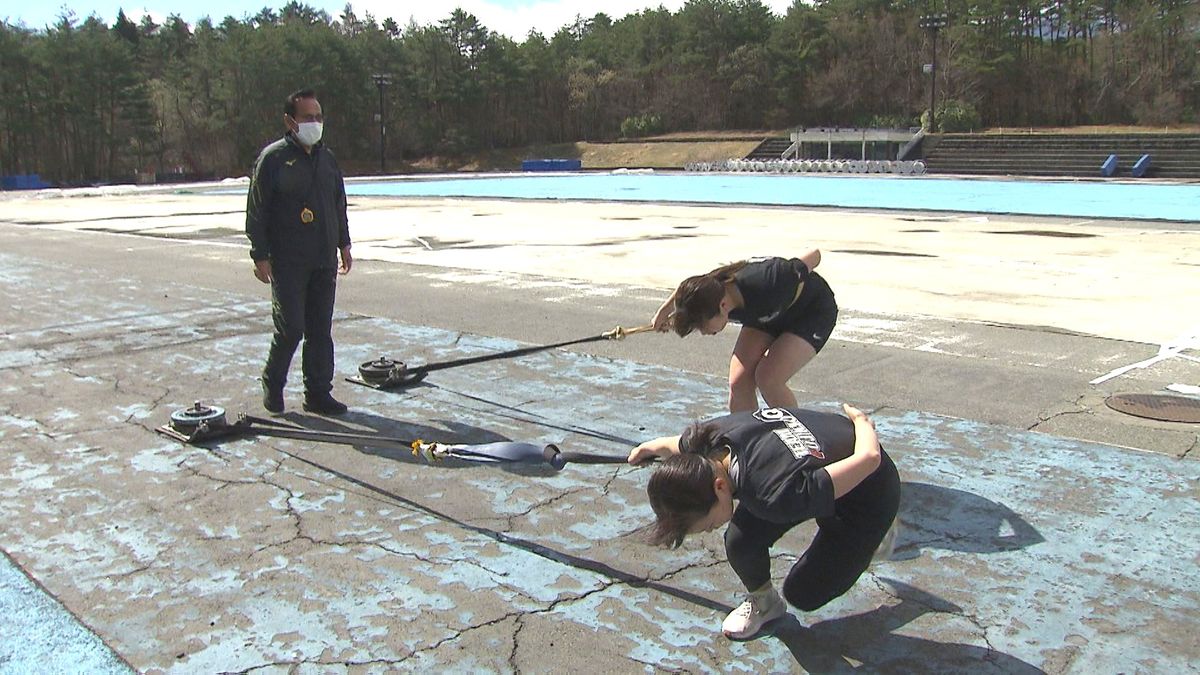 富士急行スケート部の練習