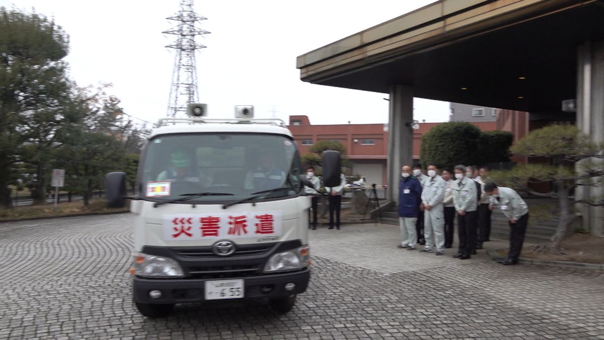 能登半島地震 県内で支援の動き広がる 甲府市上下水道局では職員2人を被災地に派遣 山梨県