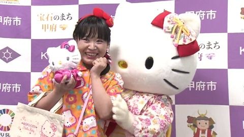 ハローキティ ぬいぐるみ 限定 コラボ 甲府 ふるさと納税 ふるさと納税