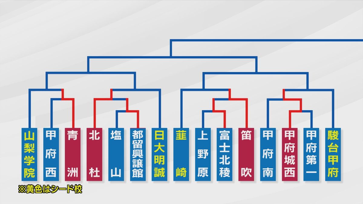 北杜・笛吹・甲府城西が勝利