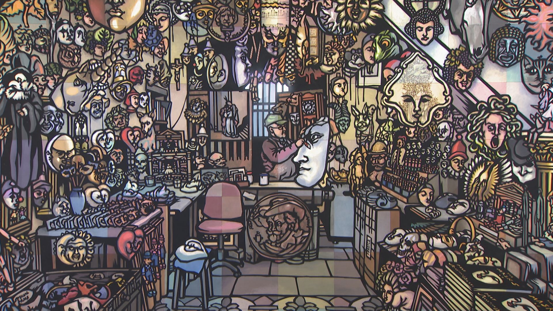 圧巻の世界観 修行の地・イタリアの職人を切り絵で表現 約90作品を展示