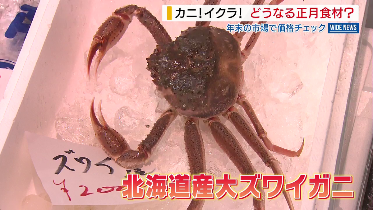 みんな喜んで買っています」大ズワイガニがお手頃価格 白菜は例年並み