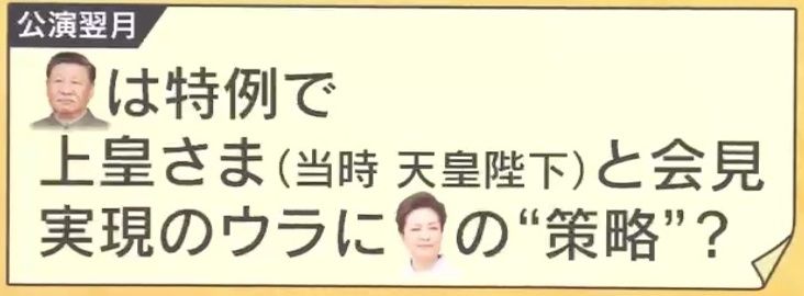 天皇陛下(当時)と繋がろうと彭氏が裏で策略か