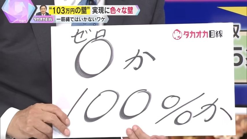 「0か100％か」とは言え…