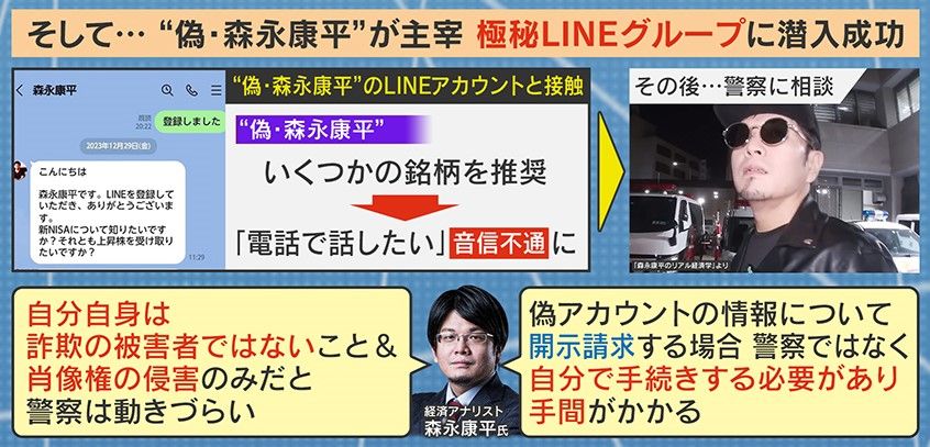 偽・森永の極秘LINEグループにも潜入 