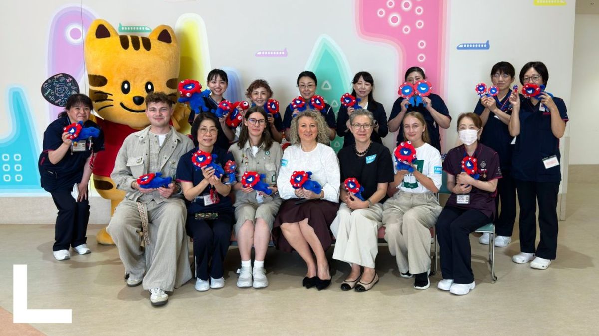 【万博】「優しさをバトンし届けたい」バルト館に寄せられた『ミャクミャク』のぬいぐるみ、大阪母子医療センターに寄贈 5月に盗難被害