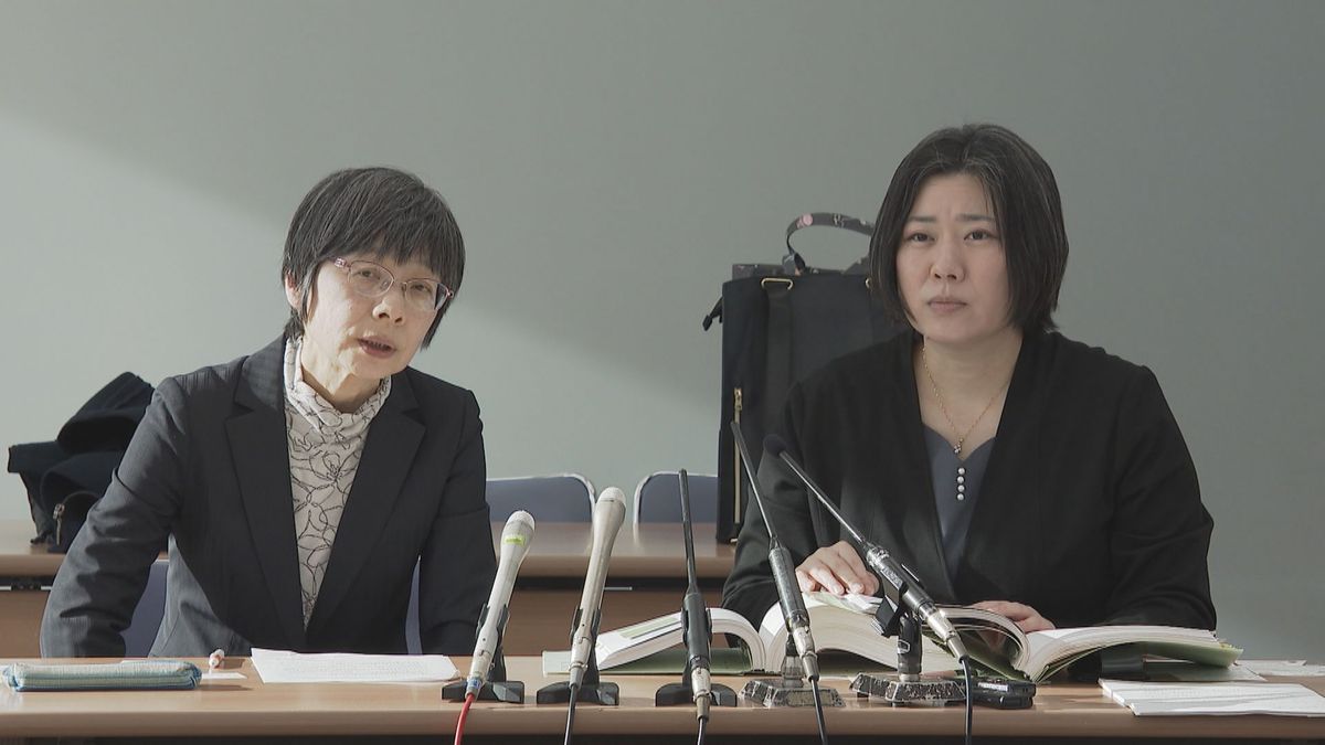 女性の代理人弁護士の記者会見（去年11月）