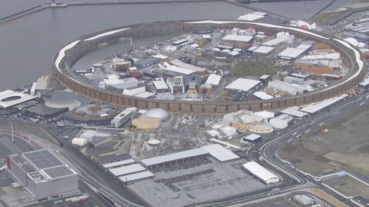 大阪・関西万博の会場（4月13日）