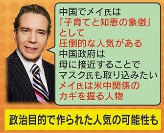 メイ氏の人気には中国政府の思惑も…？