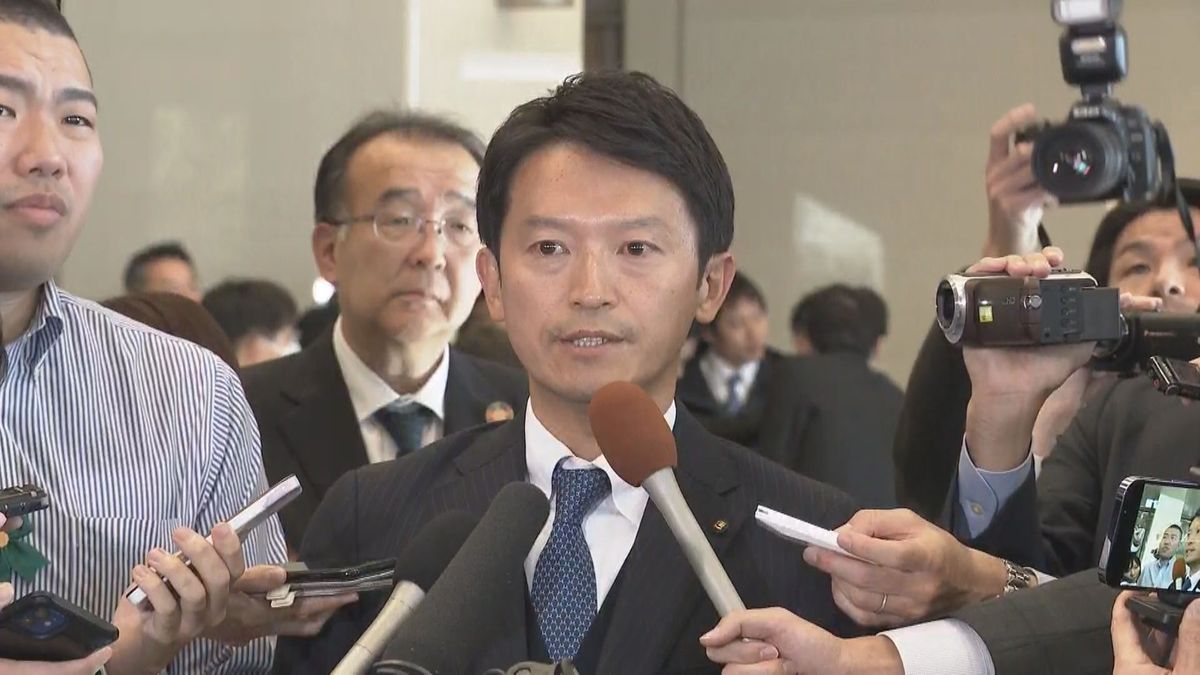 全国知事会の後に取材に応じる斎藤元彦・兵庫県知事（午後2時半ごろ）