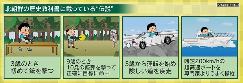 教科書にも載る金総書記の伝説