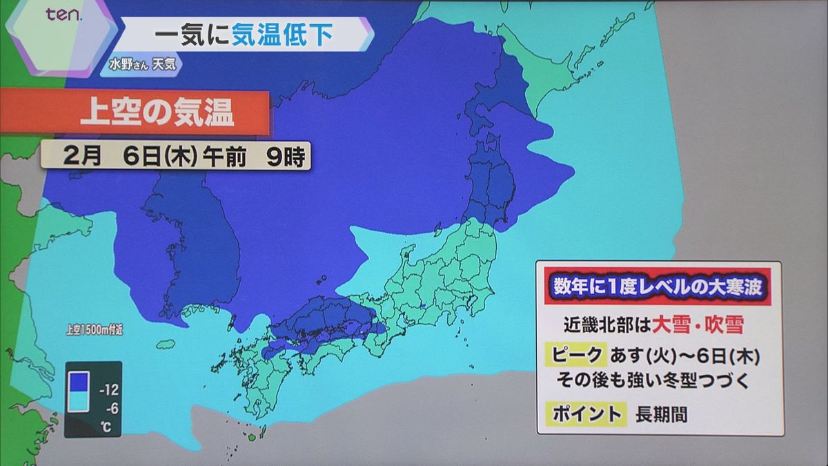 【警戒】“数年に一度”最強寒波襲来　近畿北部を中心に大雪、生活＆交通への影響も　今からできる対策