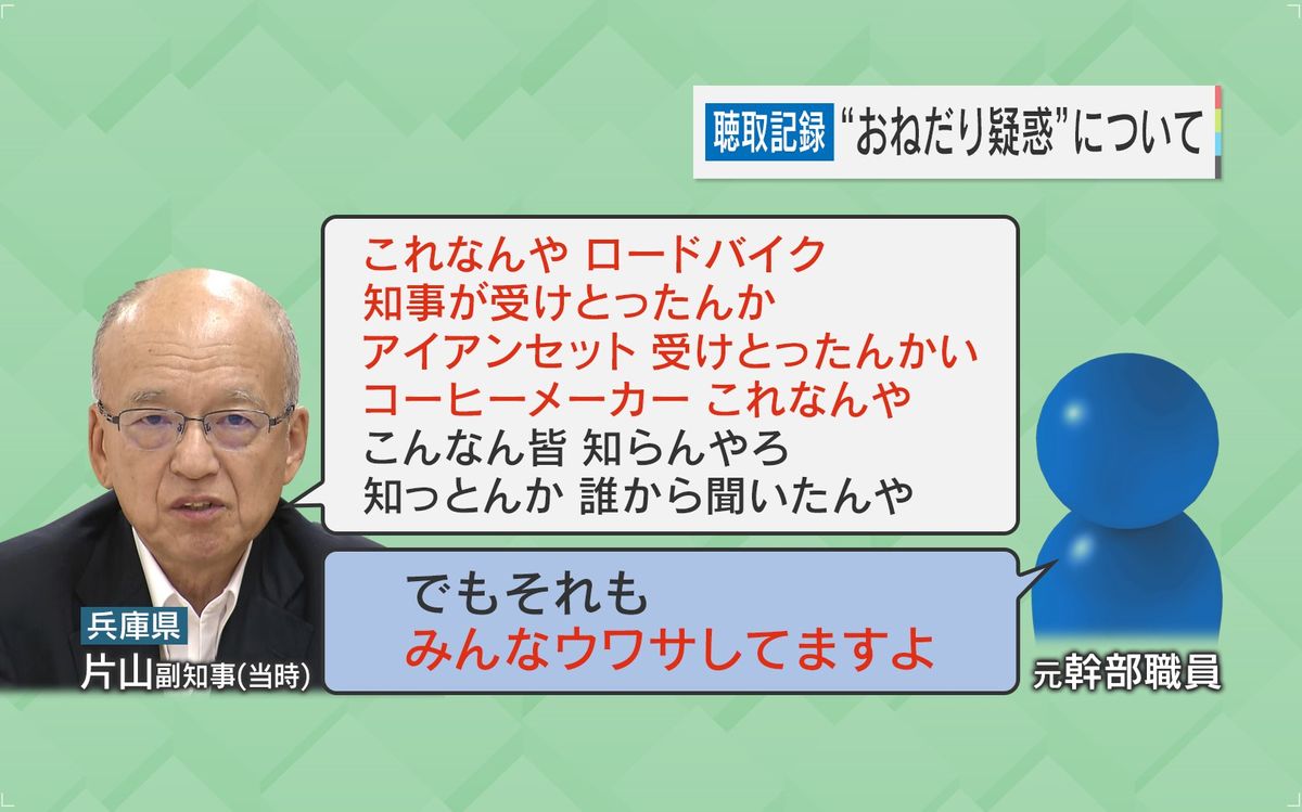 “おねだり疑惑”について