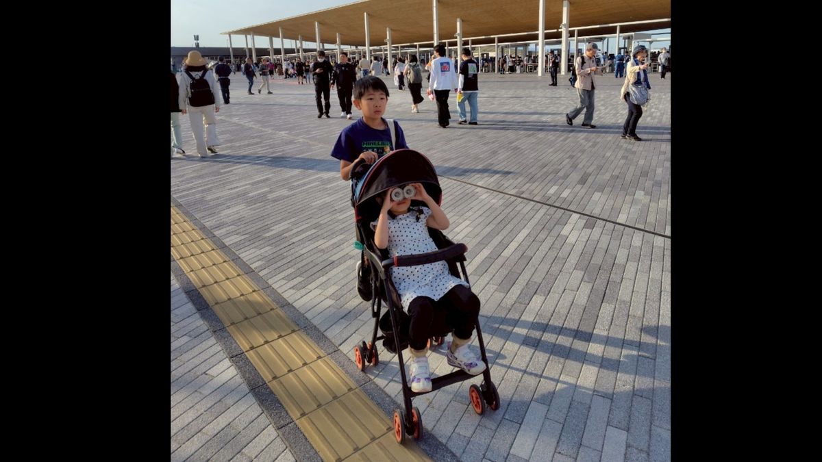持参した「B型ベビーカー」