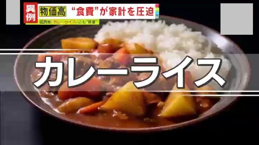 【高騰】「貧困化が進んでいる」エンゲル係数が43年ぶりの高水準！『カレーライス物価指数』も9か月連続で最高値を更新…カレーの定番野菜の価格にプロも危機感「まだこれから上がる」